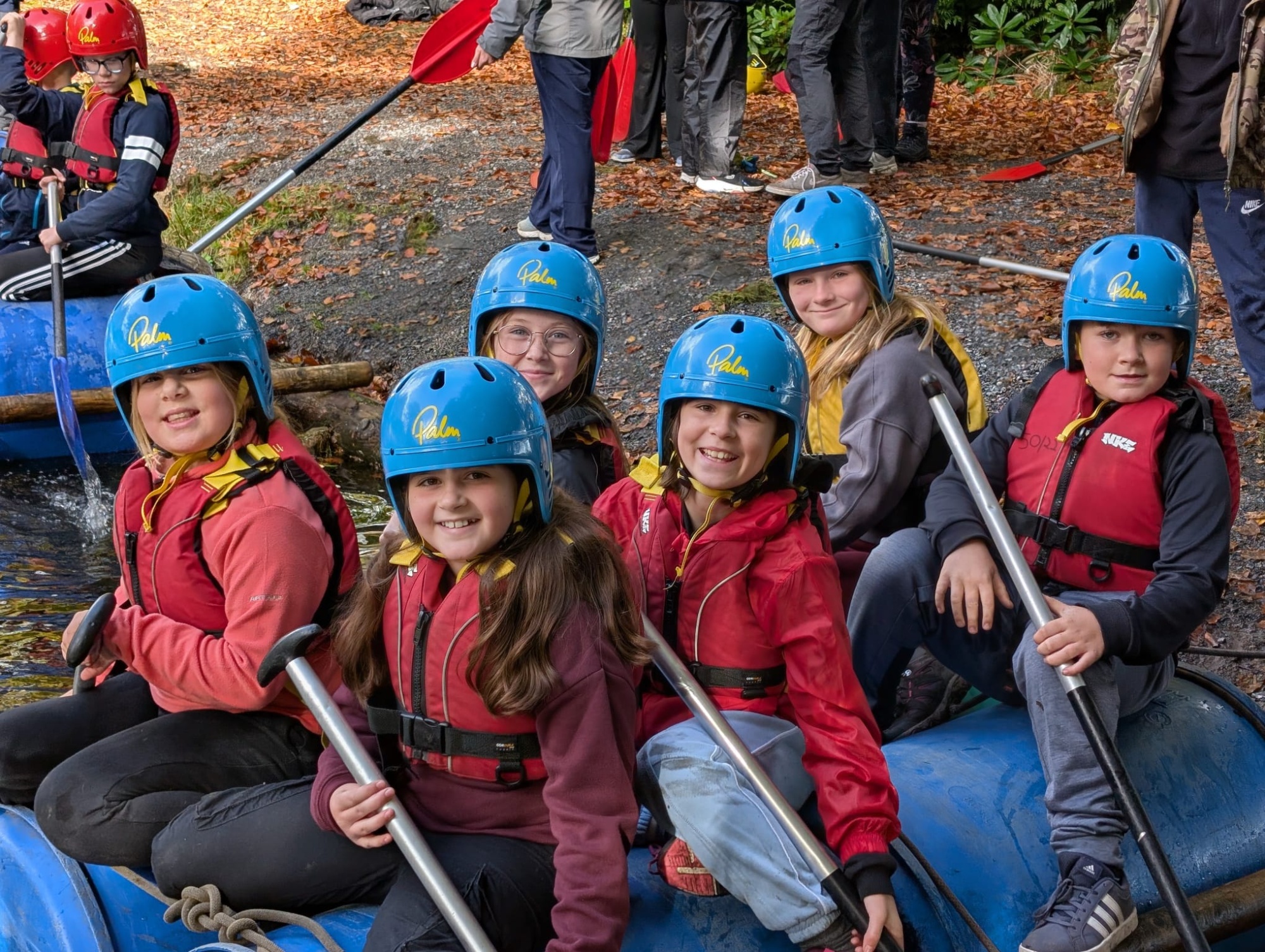 Year 6 pupils paddling at Heatree Year 6 pupils paddling at Heatree