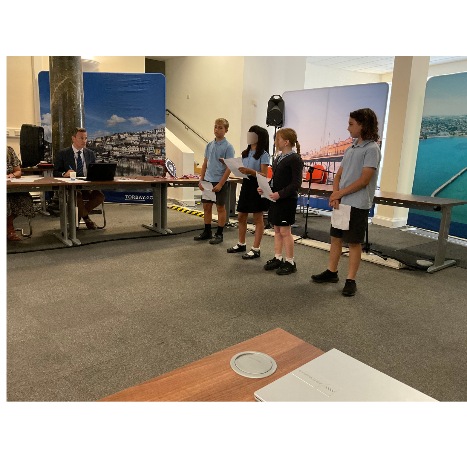 Oldway's Year 5 team for the Torbay Children's Parliament 2025