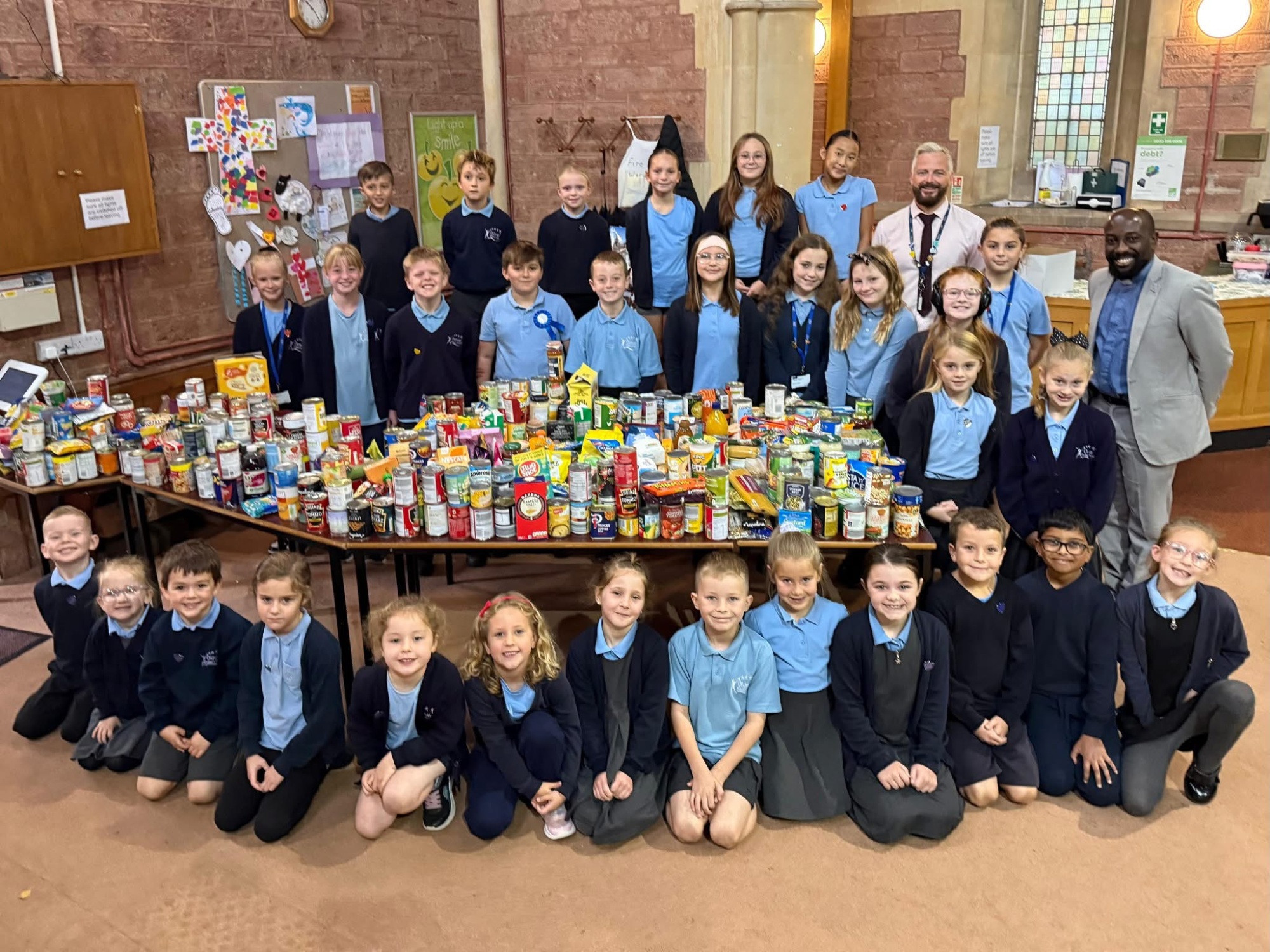 Oldway pupils at Christ Church for Harvest assembly