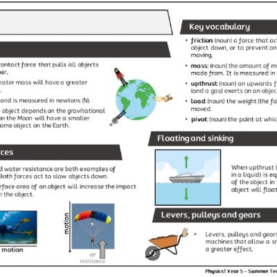Y5 Sci Sum1 - Forces - Knowledge Organiser.png