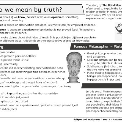 Y4 R&W Aut1 - What do we mean by truth - Knowledge Organiser (1).png